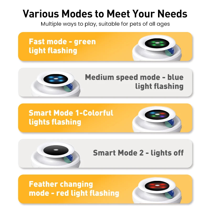 Engaging 2 in 1 Cat Teaser Toy with Automatic Feather and Fun Ball - Interactive Play for Cats and Dogs